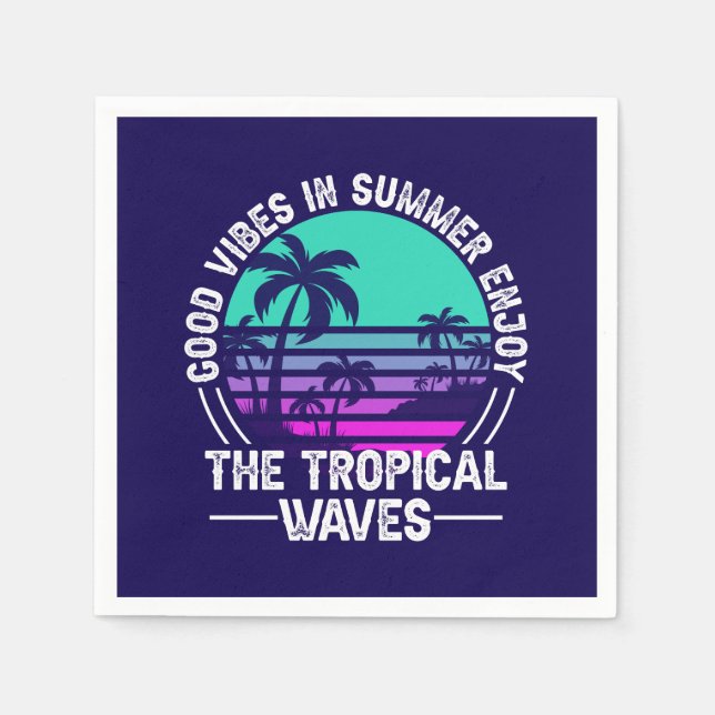 Guardanapo De Papel Tropical Summer Vibes-82646 (Frente)
