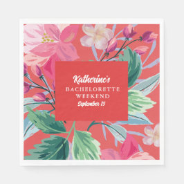 Guardanapo De Papel Trópico como a Festa de solteira laranja quente