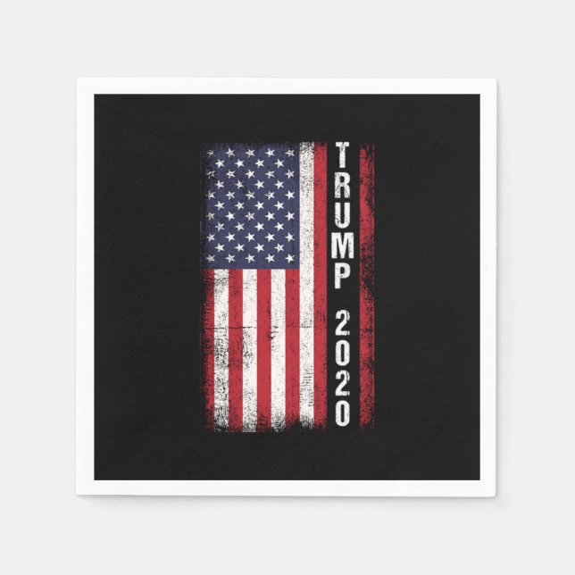 Guardanapo De Papel Trump 2020 USA Flag My Presidente Gift (Frente)