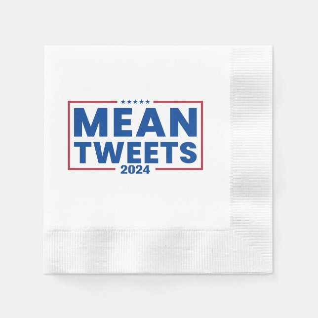 Guardanapo De Papel Trump 2024 Eleição Média Dos Tweets (Frente)