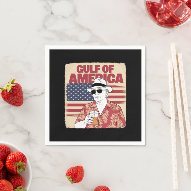 Guardanapo De Papel Trump America's Golfo do México Presidente Trump (Insitu)