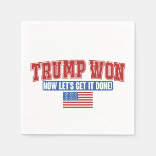 Guardanapo De Papel Trump Ganhou Agora Vamos