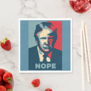 Guardanapo De Papel Trump Nope Paper Napkin
