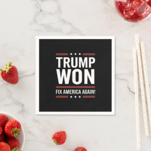 Guardanapo De Papel Trump Venceu MAGA Trump Vencedor 2024 Conserte a A