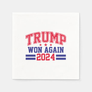 Guardanapo De Papel Trump Won Novamente 2024