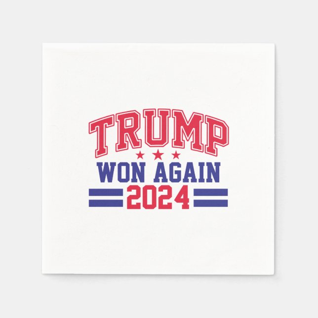 Guardanapo De Papel Trump Won Novamente 2024 (Frente)