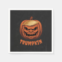 Trumpkin - Grinning Donald Trump Halloween Pumpkin