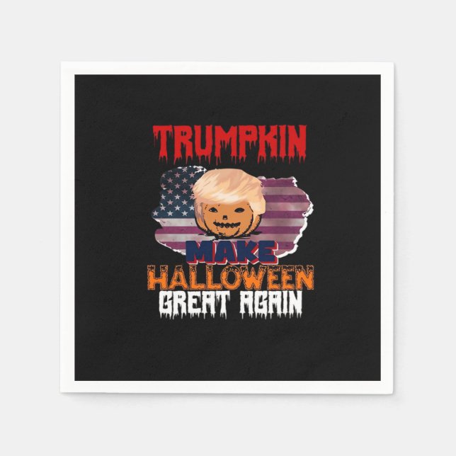 Guardanapo De Papel Trumpkin Halloween Classic (Frente)