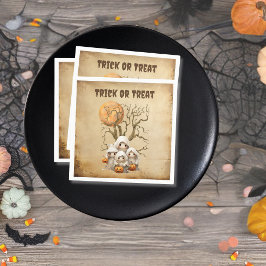 Guardanapo De Papel Truque ou tratamento da família fantasma fantasma 