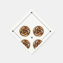 Guardanapo De Papel Trypillian Culture Ancient Spiral Pattern