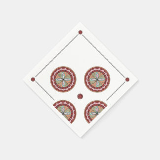 Guardanapo De Papel Trypillian Culture Sacred Flower Pattern
