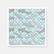 Tubarões Nadando o Meio século Atual