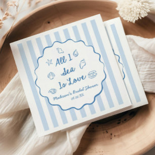 Guardanapo De Papel Tudo O Que Vejo É Amor Concha Marinha Casamento à