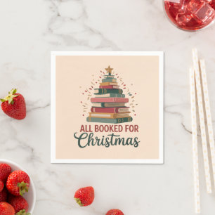 Guardanapo De Papel Tudo reservado para o Natal Livro Árvore Natal Pro