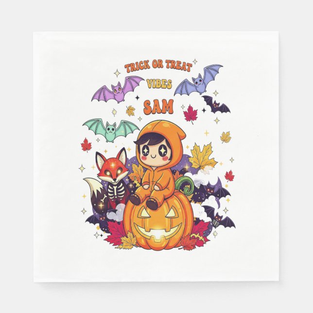 Guardanapo De Papel Tudo Reservado Para O Professor Ghost Halloween (Frente)