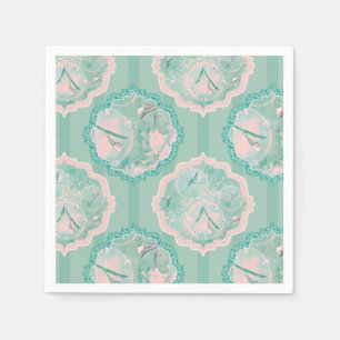 Guardanapo De Papel Tulip Fantasy Green e Pink