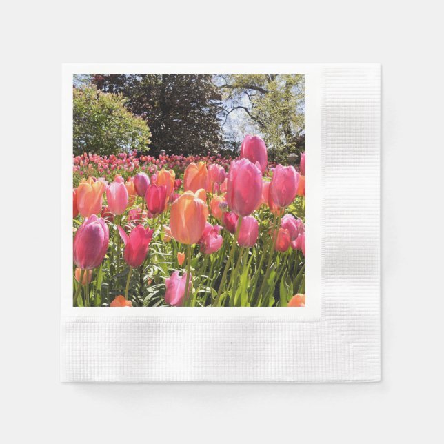 Guardanapo De Papel Tulip Garden Paper Napkin (Frente)