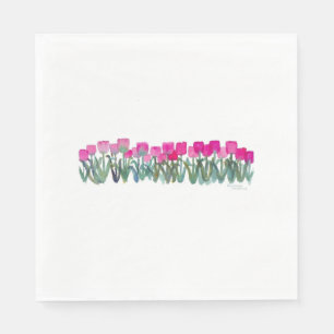 Guardanapo De Papel Tulip Grove Luncheon Rosa Napkins