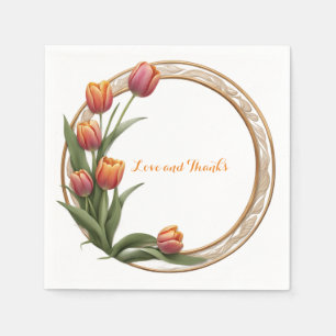 Guardanapo De Papel Tulip Tango - Placas De Papel De Casamento