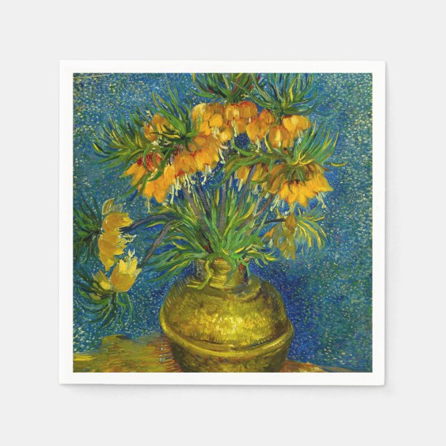 Guardanapo De Papel Tulipas Imperiais de Van Gogh  (Frente)
