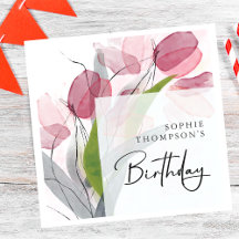 Tulipas moles, aniversário elegante