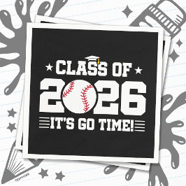 Guardanapo De Papel Turma de 2026 Beisebol Graduação É Hora de Ir
