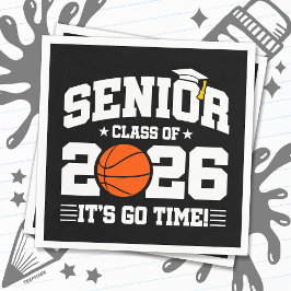 Guardanapo De Papel Turma de 2026 É Hora de Ir Basquete Graduado