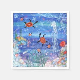 Guardanapo De Papel Turtle Dreaming Napkins