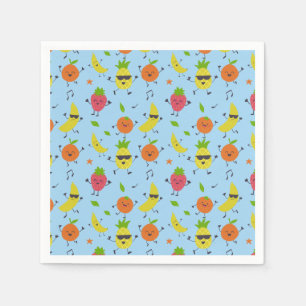Guardanapo De Papel Tutti Fruitti Birthday - Padrão Frutas bonitas