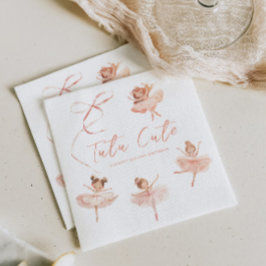 Guardanapo De Papel Tutu Cute Ballerina Birthday