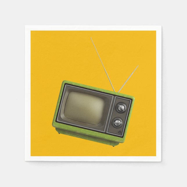 Guardanapo De Papel TV retrô (Frente)