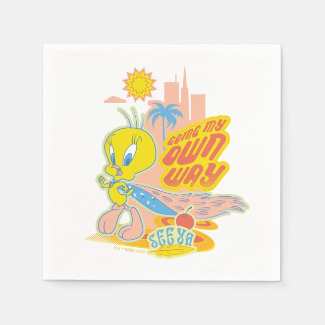 Guardanapo De Papel TWEETY™ - A caminho próprio (Frente)