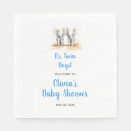 Guardanapo De Papel Twin Baby Shower Napkins