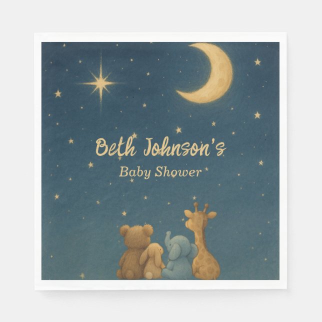 Guardanapo De Papel Twinkle Twinkle Little Star Chá de fraldas Napkins (Frente)