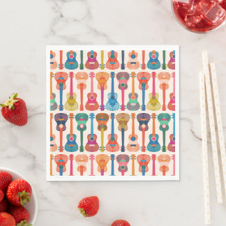 Guardanapo De Papel Ukulele havaiano