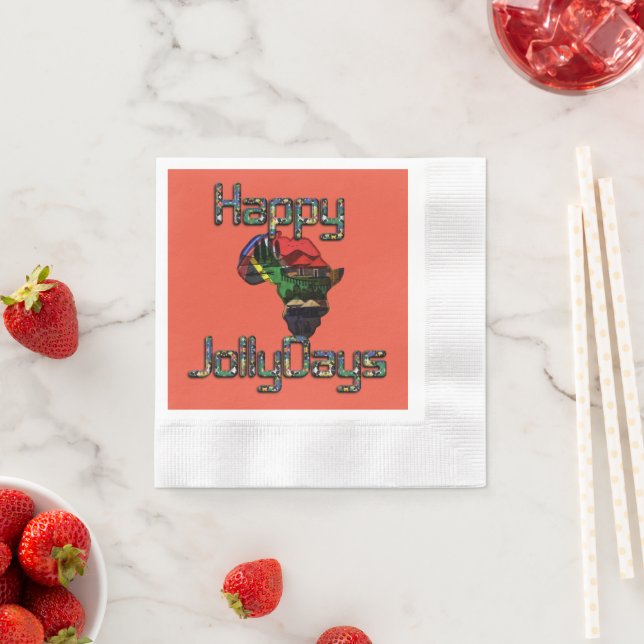 Guardanapo De Papel Última Ocasião Especial de Natal em África - 3D Pe (Insitu)