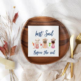 Guardanapo De Papel Última Vela Antes Do Azul De Festa de solteira