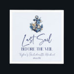 Guardanapo De Papel Última Viagem Antes da Cortina Festa de Despedida<br><div class="desc">Estas são Guardanapos de Papel para a Festa de Despedida de Solteira Última Viagem Antes da Cortina!</div>