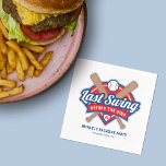 Guardanapo De Papel Último Balanço Antes da Festa de Despedida de Solt<br><div class="desc">Este guardanapo é a adição perfeita para um churrasco ou festa de tailgating “Último Balanço Antes do Anel”. Adicione o nome do seu evento e localização na parte inferior,  junto com o ano ou número de sua escolha no logotipo.</div>