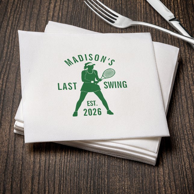 Guardanapo De Papel Último Balanço de Tênis Antes do Anel Despedida de (Criador carregado)