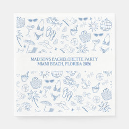 Guardanapo De Papel Último Brinde Caprichoso na Costa Azul