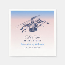 Guardanapo De Papel Último Brinde Na Bachelorette Slope Ski Obrigado