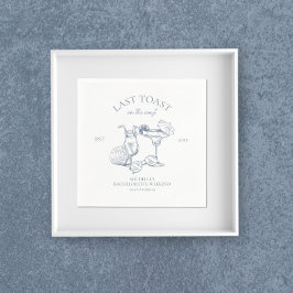 Guardanapo De Papel Último Brinde Na Festa de solteira Costeira