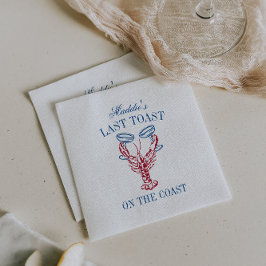 Guardanapo De Papel Último Brinde na Festa de Solteira Lagosta da Cost