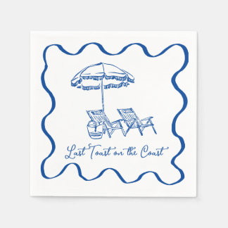 Guardanapo De Papel Último brinde no coquetel costeiro Napkin