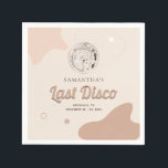 Guardanapo De Papel Último Disco Retro Festa de Solteira Papel<br><div class="desc">Guardanapo de papel Retro Último Disco que você pode personalizar facilmente para o seu fim de semana de diversão com as meninas antes do voto. Delicie suas amigas com este simples cooler retro. Perfeito para outros eventos especiais,  incluindo aniversários e feriados.</div>