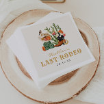 Guardanapo De Papel Último Rodeio<br><div class="desc">Último Rodeio Napkins. Vamos, meninas! Prepare-se para uma viagem selvagem para o Oeste Selvagem! Estes guardanapos de papel são divertidos e perfeitos para um fim de semana de chá de panela ou solteira de temas ocidentais. Única e original, com cactos desenhados à mão e pintados a aquarela, botas de cowboy...</div>