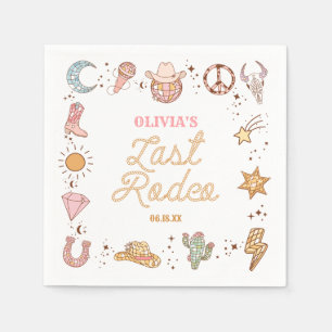 Guardanapo De Papel Último Rodeio Disco Cowgirl Fim de Semana de Despe