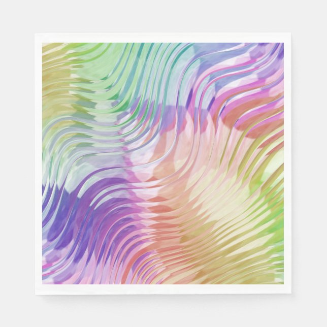 Guardanapo De Papel ultradeluxo de onda de chuva: (Frente)