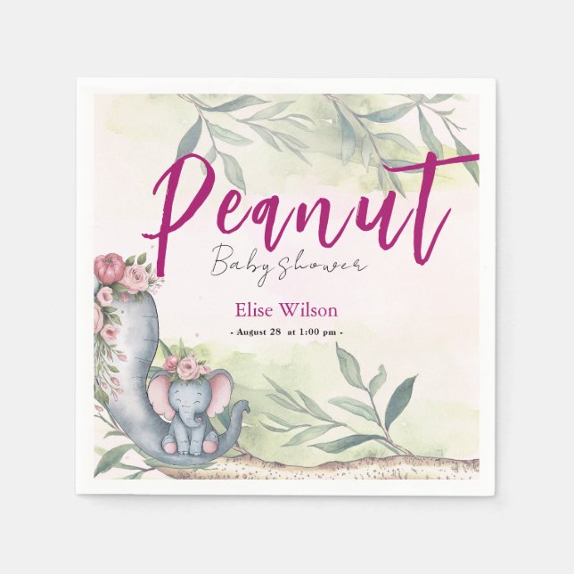 Guardanapo De Papel Um amendoim doce está a caminho (Frente)